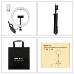 PULUZ 10,2 Zoll 26 cm Festzelt-LED-RGBWW-Selfie-Beauty-Licht + 1,1 m Stativhalterung, 168 LEDs, zweifarbige, temperaturdimmbare Ring-Vlogging-Fotografie-Videoleuchten mit Kaltschuh-Stativ-Kugelkopf, Fernbedienung und Telefonklemme... – Bild 13