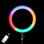 PULUZ 10,2 Zoll 26 cm Festzelt-LED-RGBWW-Selfie-Beauty-Licht + 1,1 m Stativhalterung, 168 LEDs, zweifarbige, temperaturdimmbare Ring-Vlogging-Fotografie-Videoleuchten mit Kaltschuh-Stativ-Kugelkopf, Fernbedienung und Telefonklemme... – Bild 6