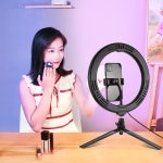 PULUZ 10,2 Zoll 26 cm Festzelt-LED-RGBWW-Selfie-Beauty-Licht + Desktop-Stativhalterung, 168 LEDs, zweifarbige, temperaturdimmbare Ring-Vlogging-Fotografie-Videoleuchten mit Kaltschuh-Stativ-Kugelkopf, Fernbedienung und Telefonklemme... – Bild 12