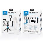 PULUZ 4-in-1-Vlogging-Live-Übertragung, LED-Selfie-Fülllicht, Smartphone-Video-Rig-Kits mit Mikrofon + Stativhalterung + Kaltschuh-Stativkopf für iPhone, Galaxy, Huawei, Xiaomi, HTC, LG, Google und andere Smartphones, 4 in 1 Fill Light Rig Kit – Bild 12