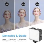 PULUZ 4-in-1-Vlogging-Live-Übertragung, LED-Selfie-Fülllicht, Smartphone-Video-Rig-Kits mit Mikrofon + Stativhalterung + Kaltschuh-Stativkopf für iPhone, Galaxy, Huawei, Xiaomi, HTC, LG, Google und andere Smartphones, 4 in 1 Fill Light Rig Kit – Bild 9