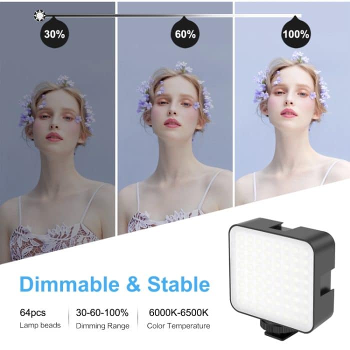 PULUZ 4-in-1-Vlogging-Live-Übertragung, LED-Selfie-Fülllicht, Smartphone-Video-Rig-Kits mit Mikrofon + Stativhalterung + Kaltschuh-Stativkopf für iPhone, Galaxy, Huawei, Xiaomi, HTC, LG, Google und andere Smartphones, 4 in 1 Fill Light Rig Kit – Bild 9