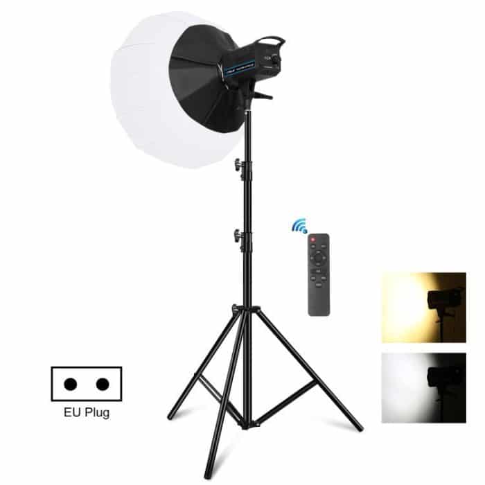 PKT3105EU.jpg PULUZ 220 V 150 W 3200 K-5600 K Studio-Videoleuchte + 2,8 m Lichthalter + 65 cm faltbare Laterne Softbox Fotografie-Set, 120W 2700K-6500K Light 2.8m Light Holder Kit EU Plug, 120W 2700K-6500K Light 2.8m Light Holder Kit UK Plug... – Bild 1