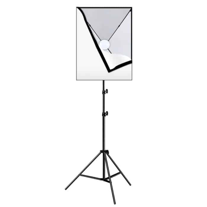 PULUZ Softbox-Beleuchtungsset, 2 Stück, 50 x 70 cm, professionelle Fotostudio-Fotografie-Lichtausrüstung mit 2 x E27-Fassung, Fotografie-Beleuchtungsset, 2 PCS Single Bulb EU Plug, 2 PCS Single Bulb US Plug – Bild 2