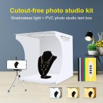 PULUZ 30 cm Klappring Lichttafel Fotobeleuchtung Studio Schießzelt Box Kit Box mit schattenlosem Lichtpanel – Bild 2