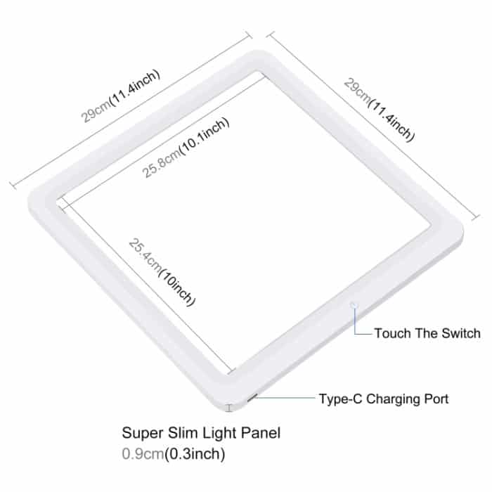 PULUZ 30 cm Klappring Lichttafel Fotobeleuchtung Studio Schießzelt Box Kit Box mit schattenlosem Lichtpanel – Bild 4