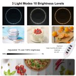 PULUZ 30 cm Klappring Lichttafel Fotobeleuchtung Studio Schießzelt Box Kit Box mit schattenlosem Lichtpanel – Bild 9