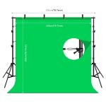 PULUZ 2x2m Photo Studio Hintergrundunterstützung Stand Hintergrund Crossbar Bracket Kit mit rot / blau / grünem Hintergrund – Bild 2