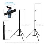 PULUZ 2x2m Photo Studio Hintergrundunterstützung Stand Hintergrund Crossbar Bracket Kit mit rot / blau / grünem Hintergrund – Bild 3