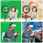 PULUZ 2.9x2m Fotostudio-Hintergrundstützständer-Kulisse Crossbar-Halterungs-Kit mit roten / blauen / grünen Polyester-Kulissen – Bild 5