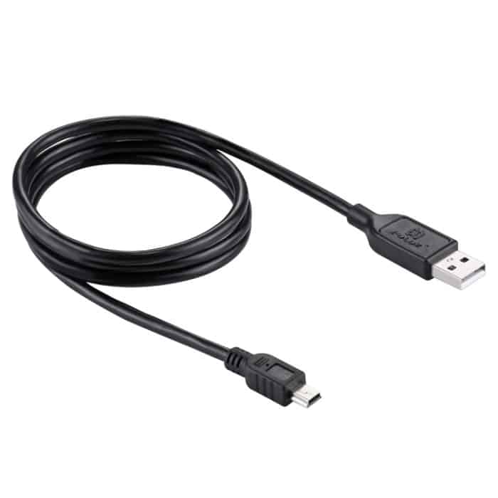 PULUZ 1 m Mini 5-poliges USB-Sync-Datenladekabel für Canon EOS 50D / 60D / 70D / 5D2 / 5D3 – Bild 1