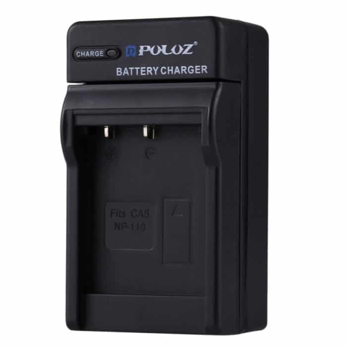 PULUZ EU Plug Batterieladegerät mit Kabel für Casio NP-110 Batterie – Bild 2