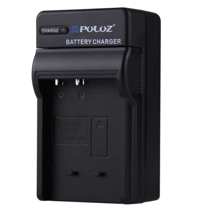 PULUZ EU Plug Batterieladegerät mit Kabel für Casio CNP120 Batterie – Bild 2