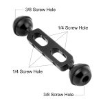 PULUZ 5,1 Zoll 13 cm Doppelkugelarm aus Aluminiumlegierung, Kugeldurchmesser: 25 mm, 5.1 inch (Black), 5.1 inch (Blue), 5.1 inch (Red) – Bild 4