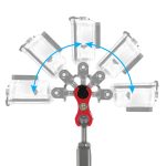 PULUZ Dual-Kugelklemme, offenes Loch, Tauchkamera-Halterung, CNC-Aluminium-Feder-Taschenlampenklemme für Tauch-Unterwasser-Fotografiesystem, Dual Ball Open Hole(Black), Dual Ball Open Hole(Blue), Dual Ball Open Hole(Red) – Bild 5