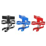 PULUZ Dual-Kugelklemme, offenes Loch, Tauchkamera-Halterung, CNC-Aluminium-Feder-Taschenlampenklemme für Tauch-Unterwasser-Fotografiesystem, Dual Ball Open Hole(Black), Dual Ball Open Hole(Blue), Dual Ball Open Hole(Red) – Bild 2