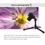 PULUZ Pocket Mini Microspur Fotos Stativhalterung aus Magnesiumlegierung mit 360-Grad-Kugelkopf für DSLR und Digitalkamera, einstellbare Höhe: 24,5-57 cm, maximale Belastung: 3 kg – Bild 8