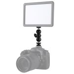 PULUZ Flash Hot Shoe Schwenkbarer Kugelkopf 1/4 Zoll Stativschraube Magic Arm mit Schloss