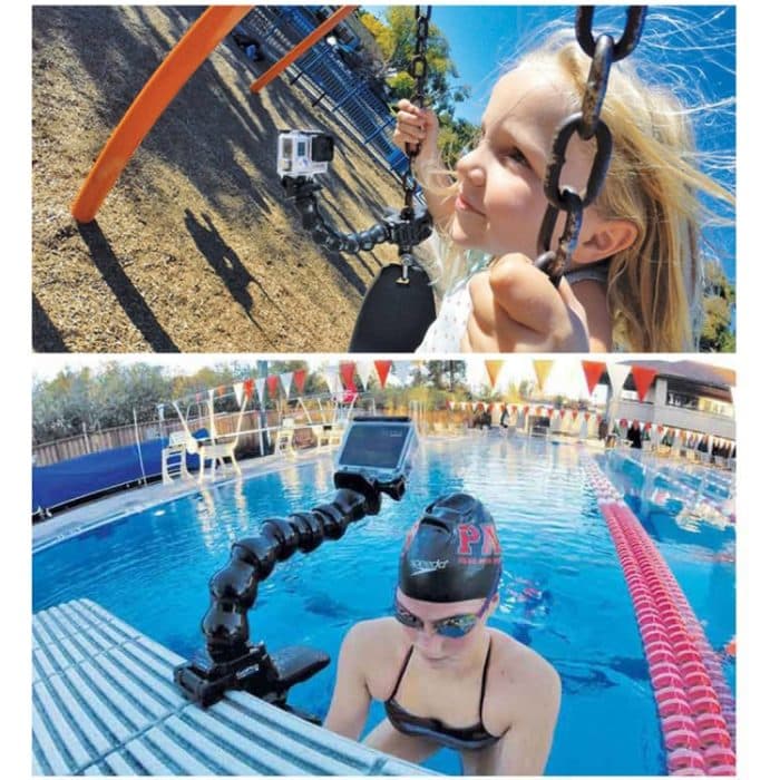 PULUZ 14 Zoll 35,5 cm Flex Arm mit YS-Adapter + fester Basis + T-Nut-Platte – Bild 7