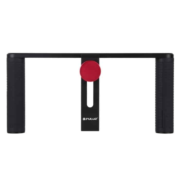 PULUZ Vlogging Live-Übertragung Smartphone Video Rig Filmemachen Aufnahme Griff Stabilisator Aluminiumhalterung für iPhone, Galaxy, Huawei, Xiaomi, HTC, LG, Google und andere Smartphones – Bild 2