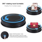PULUZ 30 cm USB-elektrischer rotierender Drehteller, Präsentationsständer, Videoaufnahme-Requisiten, Drehteller für Fotografie, Belastung 10–20 kg, 30cm Load Load 10-20kg  Black, 30cm Load Load 10-20kg White – Bild 5