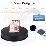 PULUZ 30 cm USB-elektrischer rotierender Drehteller, Präsentationsständer, Videoaufnahme-Requisiten, Drehteller für Fotografie, Belastung 10–20 kg, 30cm Load Load 10-20kg  Black, 30cm Load Load 10-20kg White – Bild 6