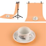 67 cm T-förmiger Fotostudio-Hintergrundstützständer, Hintergrund-Querstangenhalterung mit Clips, ohne Hintergrund, Backdrop Stand – Bild 5