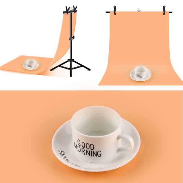67 cm T-förmiger Fotostudio-Hintergrundstützständer, Hintergrund-Querstangenhalterung mit Clips, ohne Hintergrund, Backdrop Stand – Bild 5