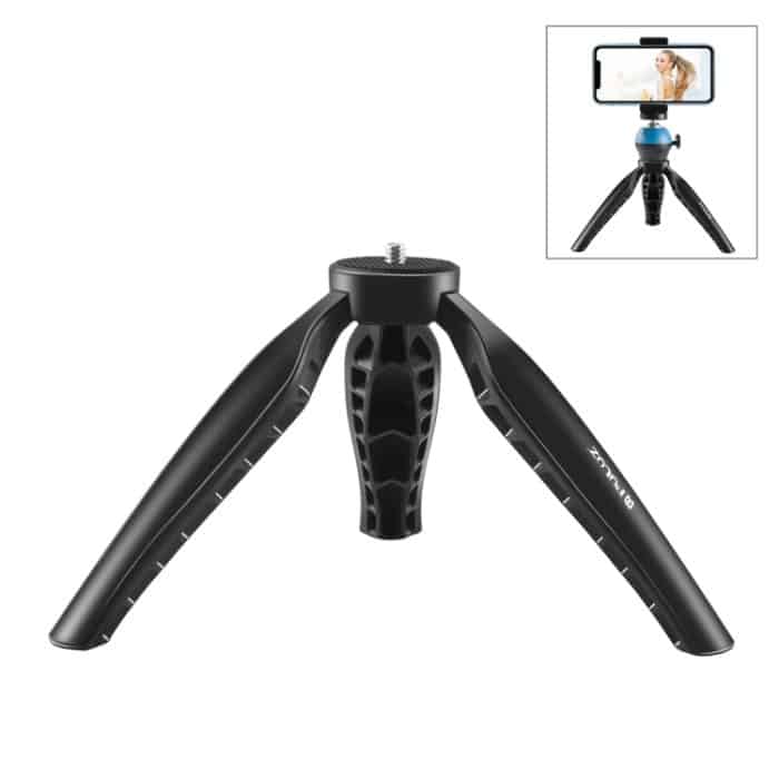 PU3055B.jpg PULUZ Einfache Mini-ABS-Tischstativhalterung mit 1/4-Zoll-Schraube für DSLR- und Digitalkameras, Arbeitshöhe: 9 cm, ABS Tripod – Bild 1