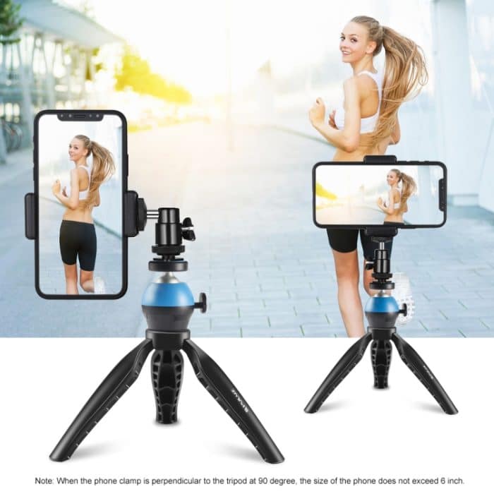 PULUZ Einfache Mini-ABS-Tischstativhalterung mit 1/4-Zoll-Schraube für DSLR- und Digitalkameras, Arbeitshöhe: 9 cm, ABS Tripod – Bild 5