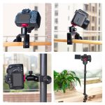 PULUZ C-Klemmmontage-Lichtstativ-Verlängerung, zentrale Schaftstange, Einbeinstativ-Halterungs-Sets mit Kugelkopf, Stangenlänge: 33–60 cm, C Clamp Extension Rod with Ball-Head – Bild 6