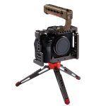 PULUZ Kamera-Obergriff aus Holz mit Kaltschuhhalterung für spiegellose Kamerakäfigstabilisierung, For Mirrorless Camera Handle – Bild 6