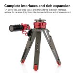 PULUZ Desktop-Vlogging-Live-Stativhalter mit Kaltschuhbasis für DSLR- und Digitalkameras, einstellbare Höhe: 7,5–14,5 cm, Desktop Live Tripod – Bild 4