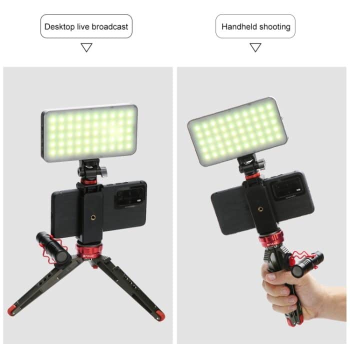 PULUZ Desktop-Vlogging-Live-Stativhalter mit Kaltschuhbasis für DSLR- und Digitalkameras, einstellbare Höhe: 7,5–14,5 cm, Desktop Live Tripod – Bild 6