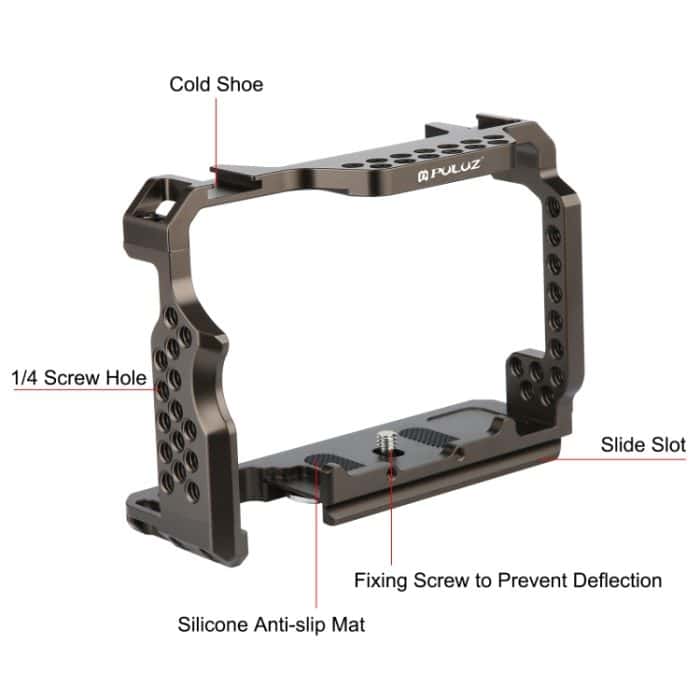 PULUZ Videokamera-Käfigstabilisator für Sony A7 III & A7M3 / A7R3 & A7R III, ohne Griff, For Sony A7 III Cage – Bild 3