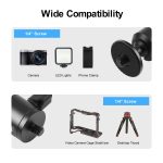 PULUZ 1/4 Zoll Außenschraube Metall-Stativ-Kugelkopfadapter mit Knopfverriegelung, 1/4 inch Outer Screw – Bild 5