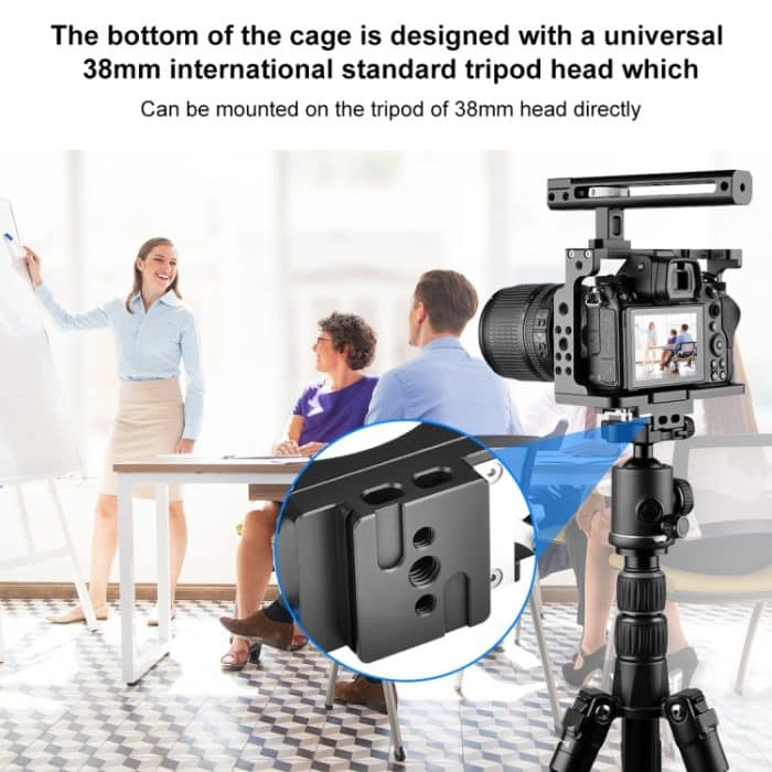 PULUZ Videokamerakäfig Filmausrüstung mit Griff für Nikon Z6 / Z7, For Nikon Z6 / Z7 Cage with Handle – Bild 6