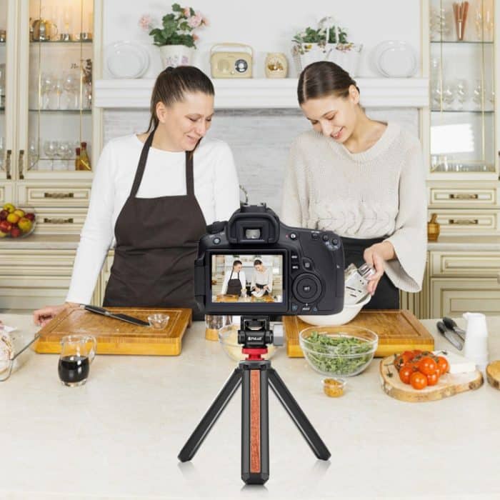 PULUZ Mini 180 Grad schwenkbarer Stativ-Kugelkopf-Kaltschuh-Montageadapter, Mini 180 Degree Ball Head(Red), Mini 180 Degree Ball Head(Silver) – Bild 7