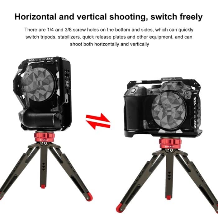 Für Canon EOS R7 PULUZ Metall-Kamerakäfig-Stabilisator-Rig, For Canon EOS R7 Cage – Bild 5