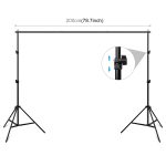 PULUZ 2 x 2 m Fotostudio-Hintergrund-Stützständer, Hintergrund-Querstangenhalterung, 2 x 2m – Bild 2