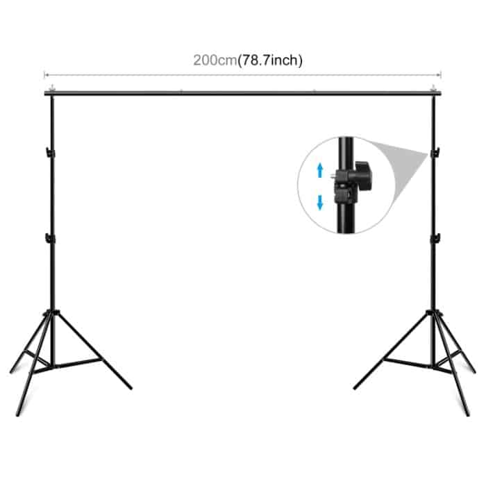 PULUZ 2 x 2 m Fotostudio-Hintergrund-Stützständer, Hintergrund-Querstangenhalterung, 2 x 2m – Bild 2