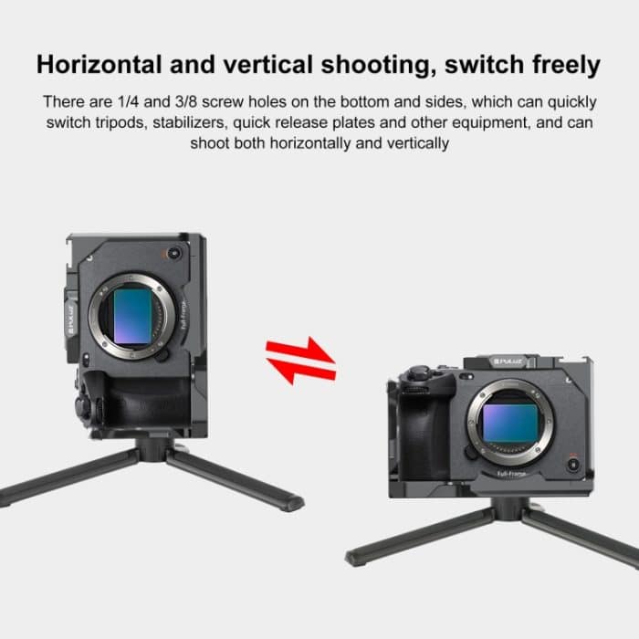 Für Sony ILME-FX30 / FX3 PULUZ Metall-Kamerakäfig-Stabilisator-Rig mit NOTA-Schieber, For Sony ILME-FX30 / FX3 – Bild 5