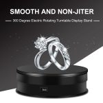 PULUZ 15 cm drehbarer Drehteller-Ausstellungsständer mit einstellbarer Geschwindigkeit, Belastung: 3 kg, 15cm Load 3kg Black, 15cm Load 3kg White – Bild 9