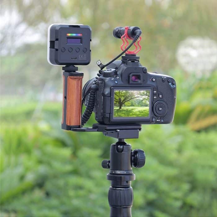 PULUZ hölzerner linker Seitengriff, vertikale Aufnahme, Schnellwechsel-L-Platte – Bild 10