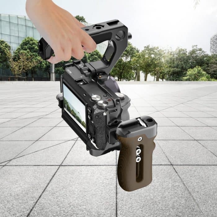 Für Sony A6700 PULUZ Metall-Kamerakäfig-Stabilisator-Rig, For Sony A6700 – Bild 9
