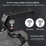 PULUZ Arri Metall-Silikon-Obergriff mit Kaltschuhhalterung für spiegellosen Kamerakäfigstabilisator, Metal Silicone Top Handle – Bild 6