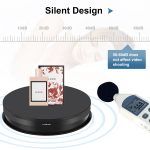 PULUZ 30 cm drehbarer Drehteller-Ausstellungsständer mit einstellbarer Geschwindigkeit, Belastung 10–15 kg, EU-Stecker, 30cm Load 10-15kg Black EU Plug(RU), 30cm Load 10-15kg Black EU Plug, 30cm Load 10-15kg White EU Plug – Bild 4