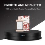 PULUZ 30 cm drehbarer Drehteller-Ausstellungsständer mit einstellbarer Geschwindigkeit, Belastung 10–15 kg, EU-Stecker, 30cm Load 10-15kg Black EU Plug(RU), 30cm Load 10-15kg Black EU Plug, 30cm Load 10-15kg White EU Plug – Bild 8