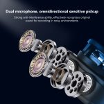 PULUZ Magnetisches Lavalier-Funkmikrofon mit Ladekoffer, Typ-C-RX-Empfänger und 2 TX-Mikrofonen, Type-C 2 TX + 1 RX, with Charging Case Box – Bild 6