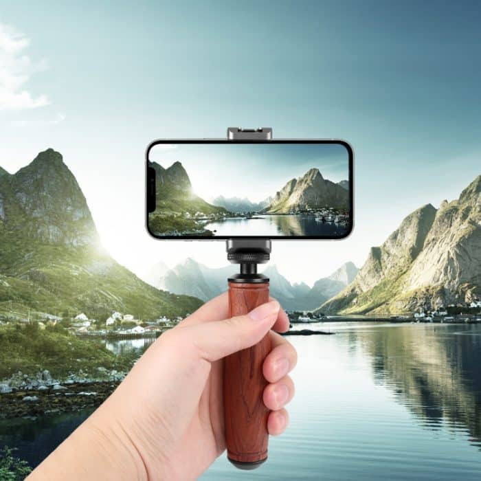 PULUZ Holzgriff Kameragriff Stabilisator Handgriff – Bild 6